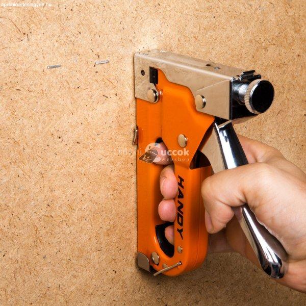 Handy Kézi tűzőgép szett kofferben - tűzőgép + 3 féle kapocs