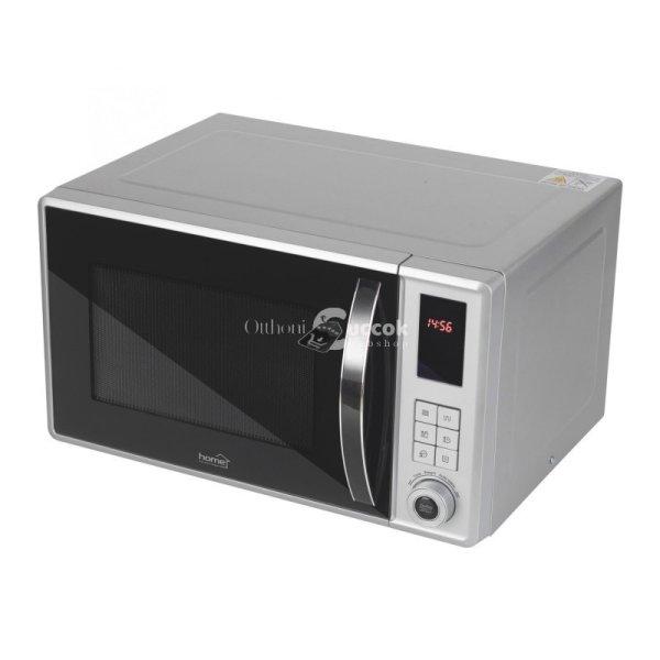 Home HG MH 23 GR mikrohullámú sütő grill funkcióval, digitális, 800 W, 23
literes, gyerekzár, szürke