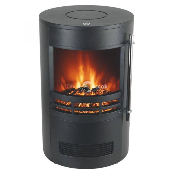 Home FKK 14 szabadon álló elektromos kandalló, 1000W/2000W, fekete