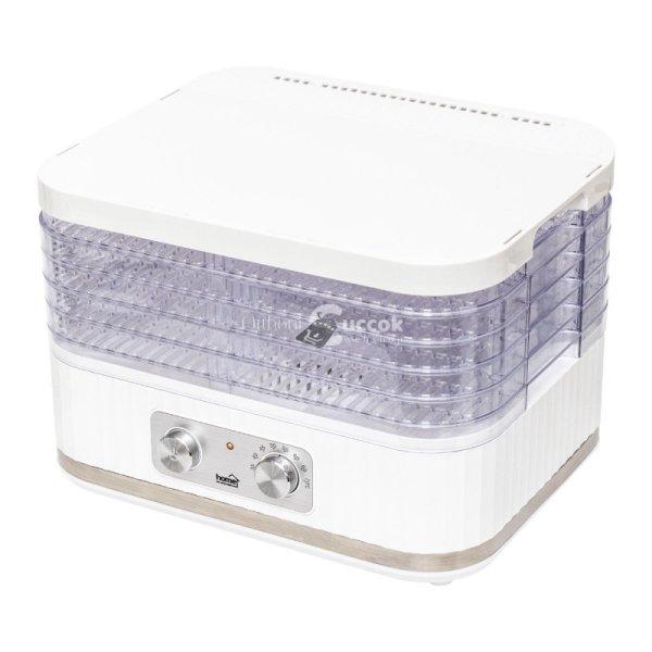 Home HG ASZ 5 aszaló, 35-70°C között állítható hőmérséklet, 5 tálca,
töltőtömeg 3,5 kg, 250 W, fehér