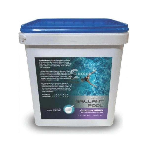 Brillant Pool Optima PH Minus, 7.5 kg, pH csökkentő granulátum - medence
tisztító termék