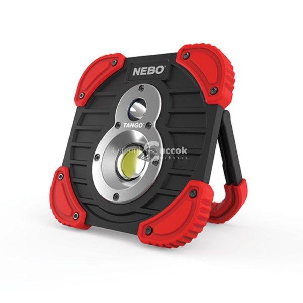 NEBO TANGO NE6665 spotlámpa, 750 lm - 250 lm, USB PowerBank, víz- és
ütésálló, forgatható alap, MicroUSB, 3 fokozat, fényerő mem