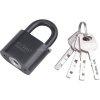 EXTOL PREMIUM lakat, vas, fekete, 4db kulcs; 30mm, edzett ac