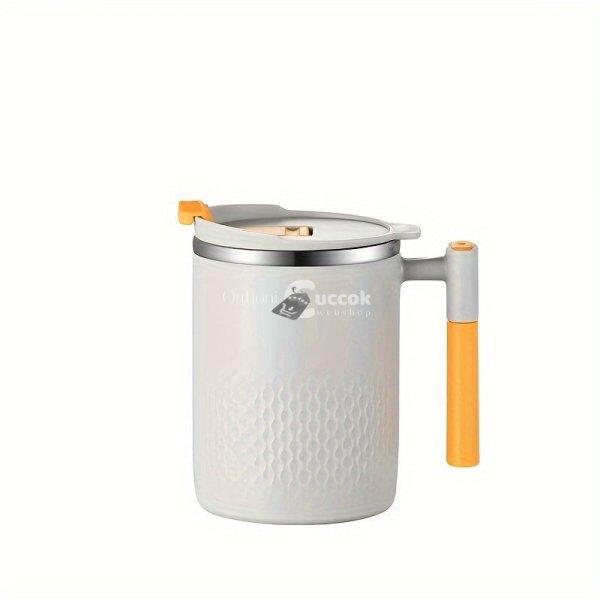 450ml-es Kávésbögre Fogantyúval És Fedéllel,
