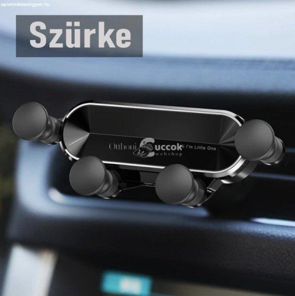 Autós telefontartó szellőzőrácsra - Gravitációs mechanizmus, nyújtott
kialakítás, piros színben