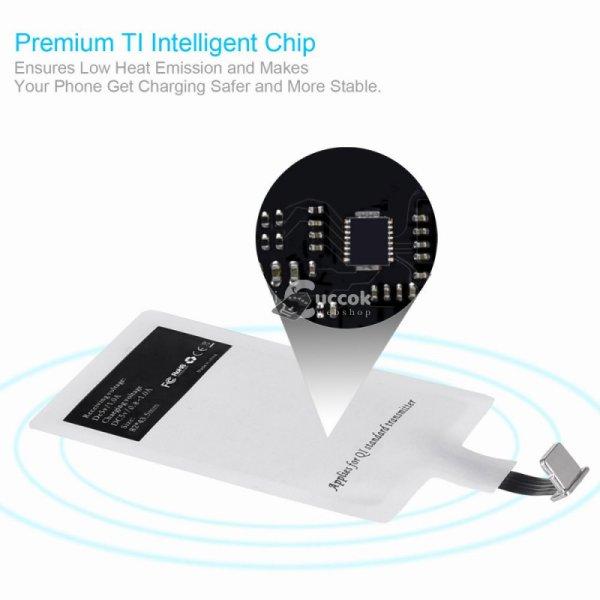 Choetech 301WH Lightning (iOS) vezeték nélküli töltő jelvevő adapter
iPhone készülékekhez