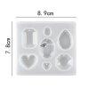 Szilikon ntforma flbeval ksztshez - 11.6x13.7cm mret
