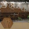 12db 3D DIY Retro s Egyszer Faszemcss ntapad Padlmatri