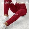 Elegns magas derek bordzott kttt nadrg nknek