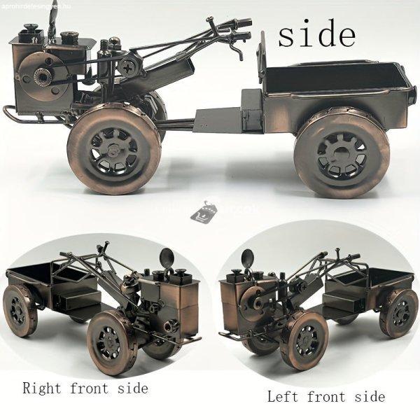 Öntött vas vintage traktor modell