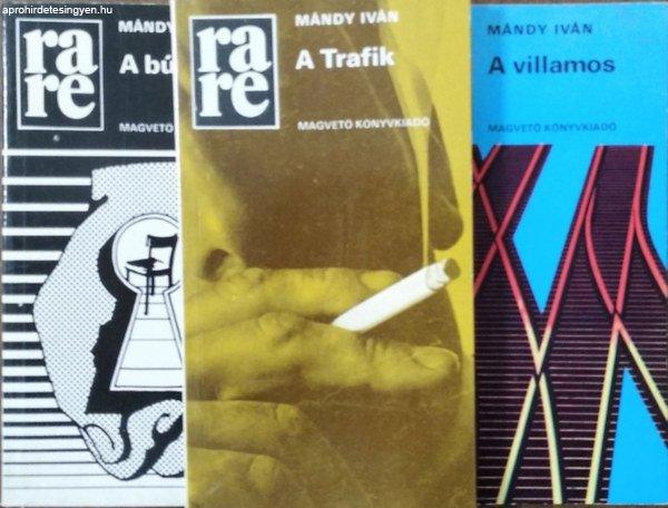 A bútorok + A Trafik + A villamos (3 kötet a Rakéta Regénytár sorozatból)
- Mándy Iván