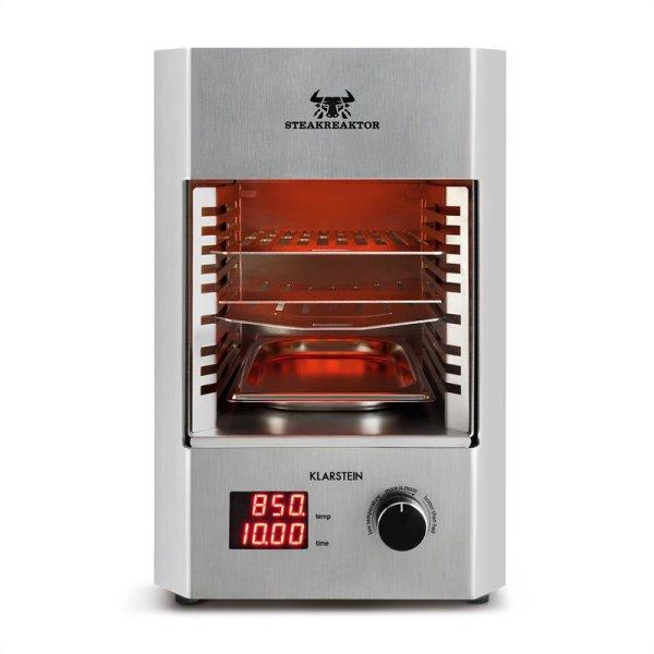 Klarstein Steakreaktor 2.0 – Stainless Steel Edition, beltéri grillsütő,
1600 W, 850 ° C