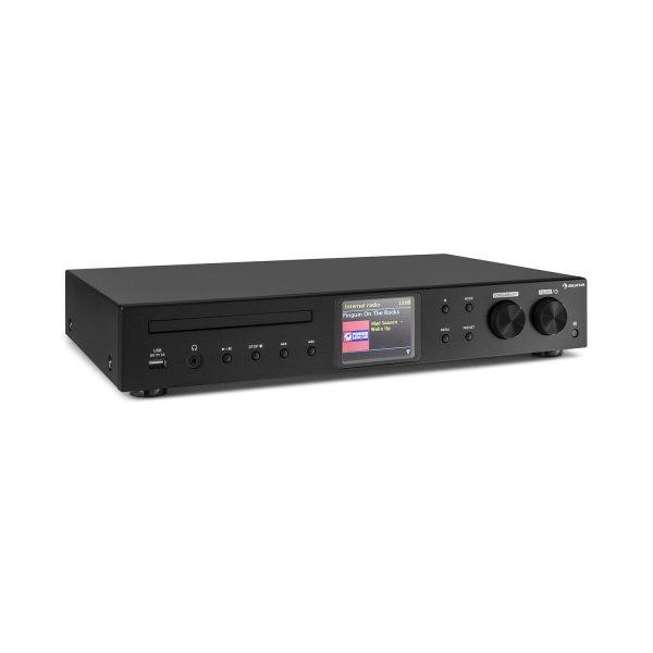 Auna iTuner CD, HiFi receiver, internet/DAB+/ FM rádió, CD-lejátszó, WiFi,
fekete