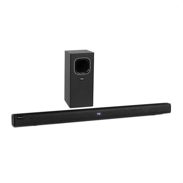 Auna Areal Bar 650, soundbar, 2.1 hangrendszer, 120 W RMS teljesítmény, BT,
USB, fekete