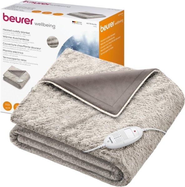 Beurer HD 75 Nordic elektromos takaró 180 x 130 cm,bézs/barna