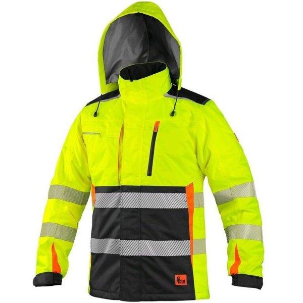 Canis (CXS) Fényvisszaverő téli dzseki CXS BENSON - Sárga / fekete | 2XL