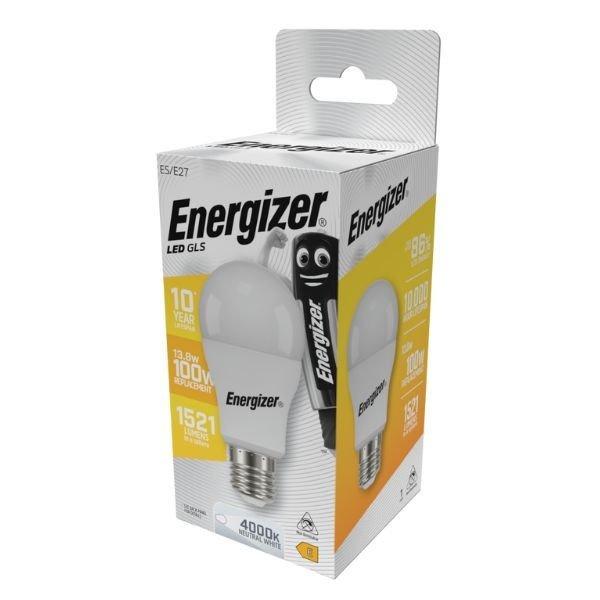 ENERGIZER LED GLOBE E27 13,8W 1521lumen (100W) természetes fehér NW 4000K
