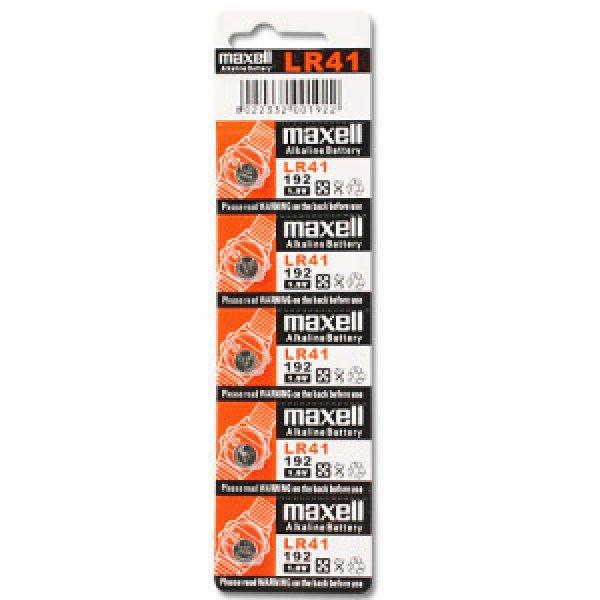 Maxell LR41 (AG3,192) alkáli gombelem 1,5V bl/10