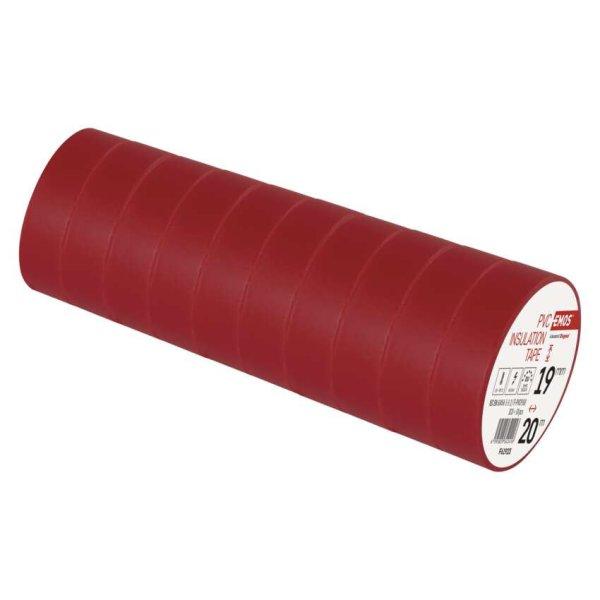EMOS F61923, Szigetelőszalag 19/20 piros 10db