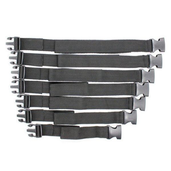 Fekete pántos camisole klipsz – 7 darabos csomag