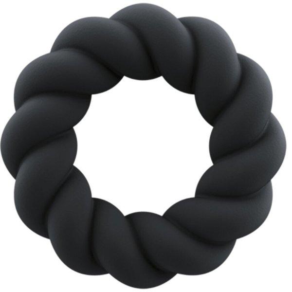 Rocks-Off Twist Black – szilikon maszturbáló gyűrű