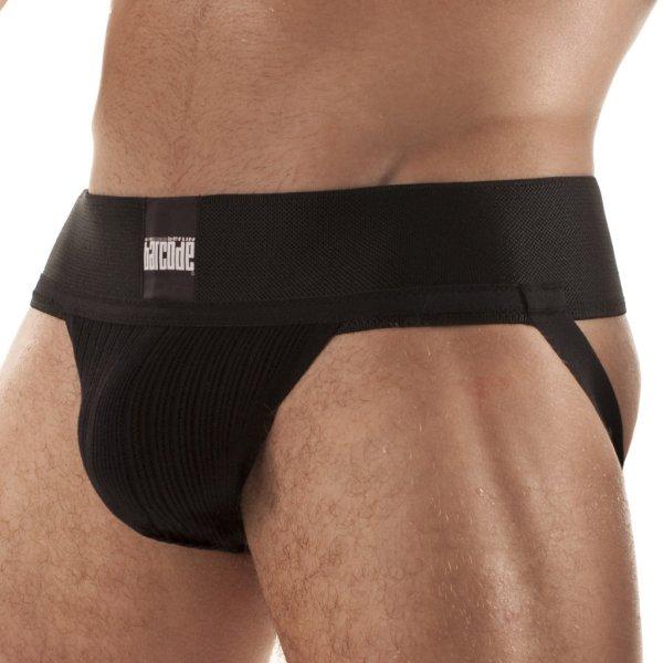 Sergey Basic – elegáns fekete jockstrap intim viselet