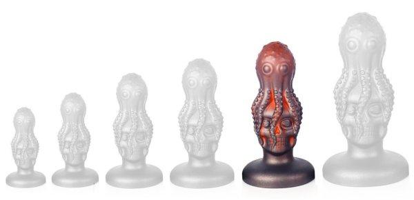 Plug Octoskull XXL – prémium anális kényeztető 19 x 9 cm