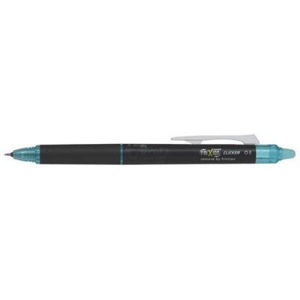Rollertoll, 0,25 mm, tűhegyű, nyomógombos, törölhető, PILOT "Frixion
Point Clicker ", világoskék