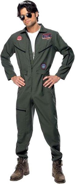 Smiffys, Férfi Top Gun Jelmez, Overall, Névtábla és Napszemüveg, Top Gun,
36287