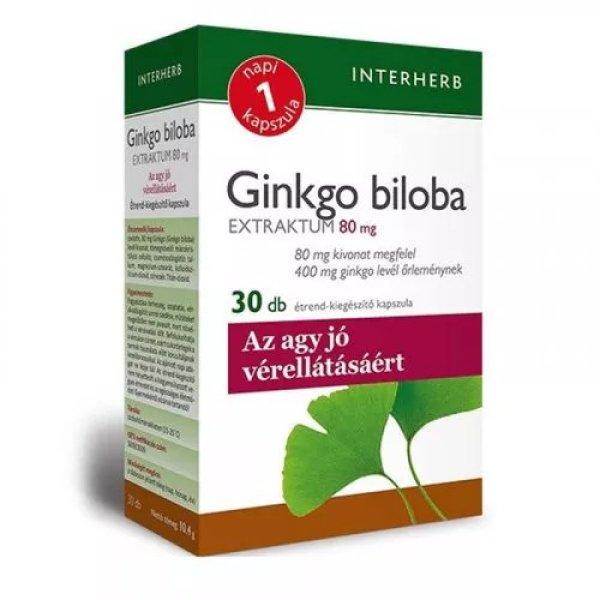 INTERHERB NAPI 1 GINKGO BILOBA EXTRAKTUM KAPSZULA 30 db