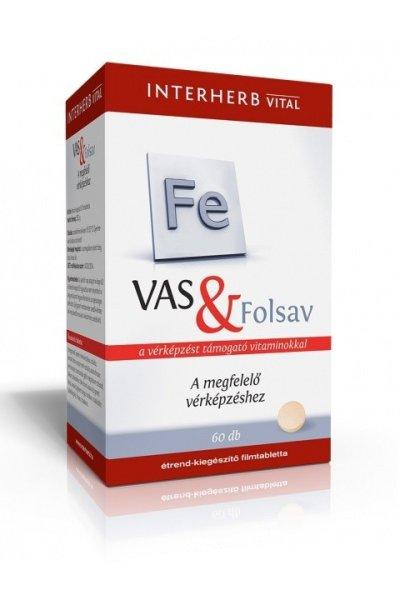 INTERHERB VAS+FOLSAV TABLETTA 60 db