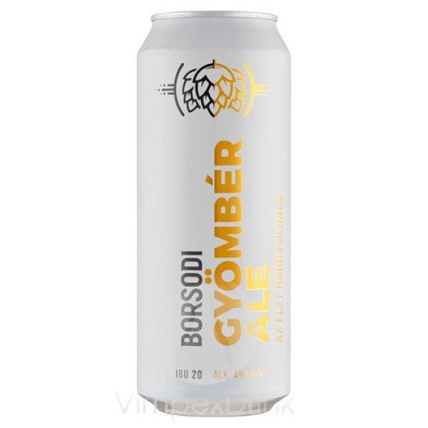 Borsodi Ale Gyömbér 4% 0,5l dob/24/-DRS