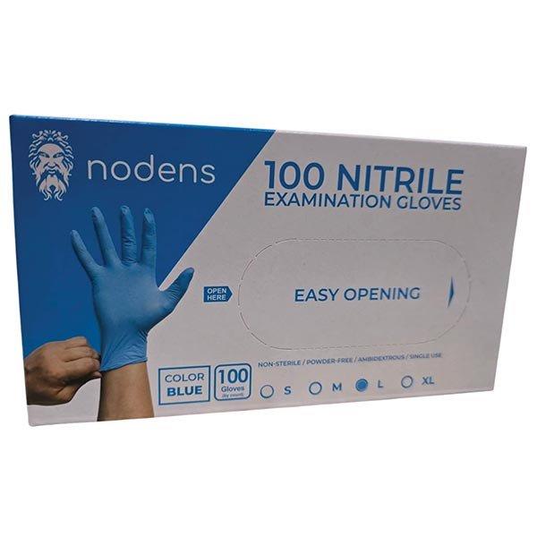 Nodens Nitril P.mentes kesztyű 100db L