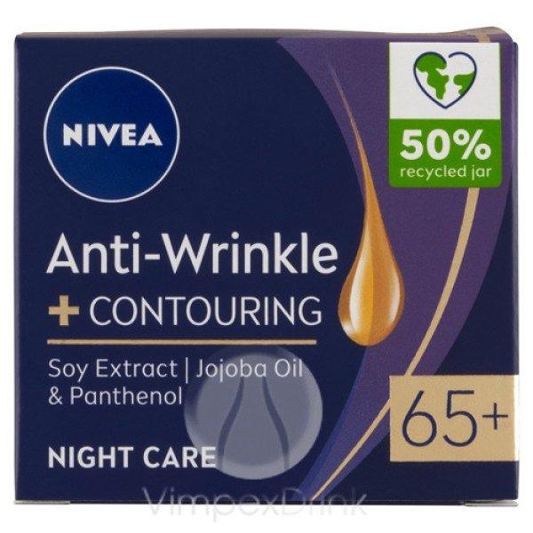 Nivea arckrém 50ml A.Wrinkle 65+ éj.