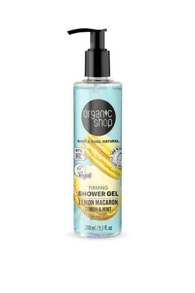 Organic Shop “lemon macaron” feszesítő tusfürdő citrommal és mentával
280 ml
