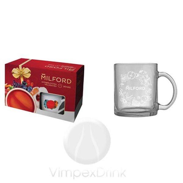 Milford Díszdoboz 3 gyümölcstea és 1 bögre 20x2,5g
