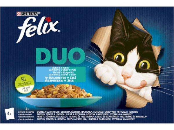 Felix Cat alutasakos 4*85g aszpikos Halas válogatás Duo