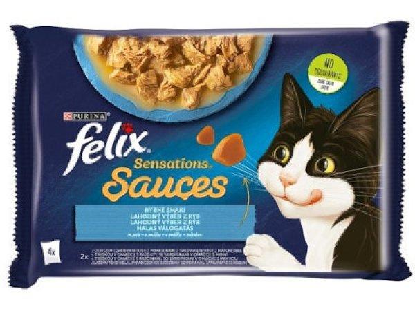 Felix Cat alutasakos 4*85g szószos Halas válogatás Senstions