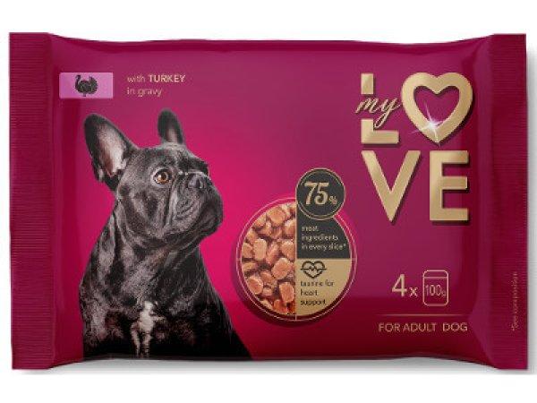 My Love Dog alutasakos 4x100g Pulyka