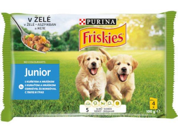 Friskies Dog alutasakos 4*85g Junior Aszpikos válogatás