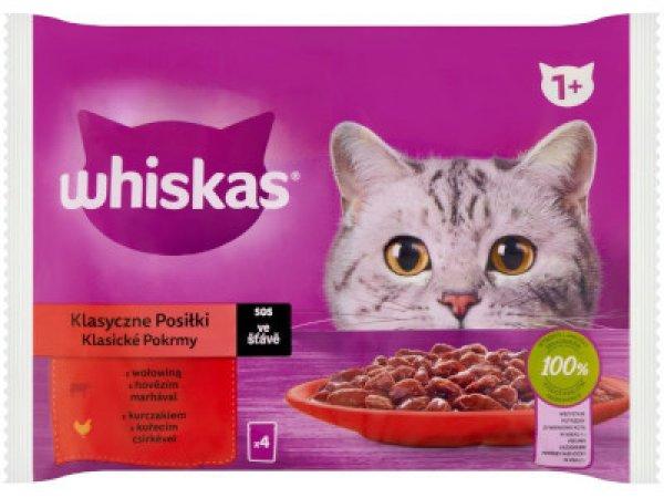 Whiskas Cat alutasakos 4*85g Klasszikus ételek szószban