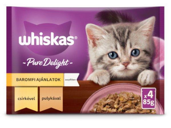 Whiskas Cat alutasakos 4*85g Junior Baromfi ajánlatok zselében