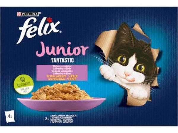 Felix Cat alutasakos 4*85g aszpikos Junior Vegyes válogatás Fantastic