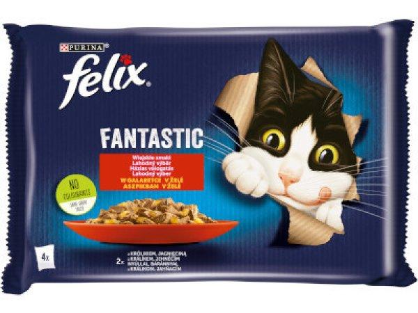 Felix Cat alutasakos 4*85g Házias válogatás Nyúl-bárány Fantastic