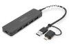Digitus USB 3.0 Hub 4-Port Slim Line Black
