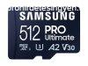 Samsung 512GB microSDXC Pro Ultimate Class10 U3 A2 V30 + ada