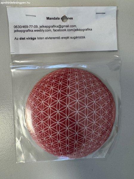 Mandala mágnes Élet virága rózsaszín