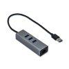 I-TEC USB 3.0 Metal HUB 3 Port+Gigabit Ethernet Adapter Grey