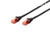 Digitus CAT6 U-UTP Patch Cable 0,25m Black