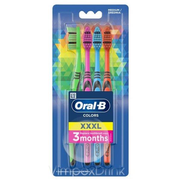 Oral-B fogkefe Colors XXXL 40 Med 4db
